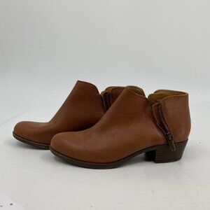 Lucky Brand Brown Leather Heeled Boots | Size 7.5
